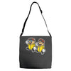 paper bad duo Adjustable Strap Totes