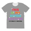 This Is My Human Costume I'm Really A Unicorn All Over Women's T-shirt
