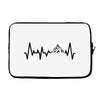 Heart Beats Mountain Laptop sleeve