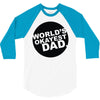 world's okayest dad 3/4 Sleeve Shirt