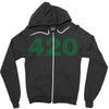 marijuana 420 Zipper Hoodie
