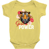 Girl Power White Write Baby Bodysuit