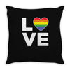 lgbt love Throw Pillow