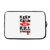 Keep Calm And Kill Zombies Laptop sleeve