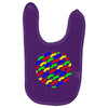 funny girly colorful patterns mustaches Baby Bibs