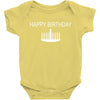 happy birthday Baby Bodysuit