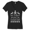 my first ugly sweater Women's V-Neck T-Shirt