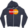 hustle hard Zipper Hoodie