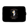 Unicorns are born in April Laptop sleeve