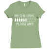 dad to be loading please wait Ladies Fitted T-Shirt
