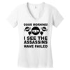 good morning Women's V-Neck T-Shirt