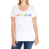 LGBT Heartbeat Ladies Curvy T-Shirt
