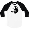 yin yang cat 3/4 Sleeve Shirt