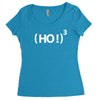 ( ho ! ) 3 Women's Triblend Scoop T-shirt