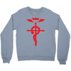 fma full metal alchemist cross inspired ladies Crewneck Sweatshirt