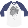 skull triangle 3/4 Sleeve Shirt