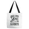 jesus loves you but i'm his favorite Tote Bags