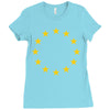 EU Stars Europe, European Union Flag, Symbol, Sign Ladies Fitted T-Shirt