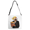 burns vs trump Adjustable Strap Totes