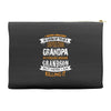 Super Cool Grandpa Of A Freaking Awesome Grandson Accessory Pouches
