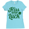kiss me for luck Ladies Fitted T-Shirt