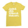 a litle life book white logo Ladies Fitted T-Shirt