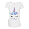 birthday unicorn family series brother Maternity Scoop Neck T-shirt