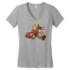 super ryu kart Women's V-Neck T-Shirt