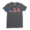 usa Ladies Fitted T-Shirt