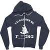 i'd rather be fishing Zipper Hoodie