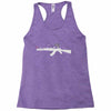 banksy style ak47 art   funny Racerback Tank