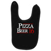 pizza and beer '16 Baby Bibs