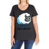 ewe crazy Ladies Curvy T-Shirt