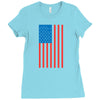 american flag Ladies Fitted T-Shirt