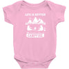 Life Is Better Around The Campfire Baby Bodysuit