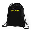 it's a surname thing Drawstring Bags