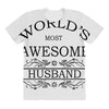 world's most amazing husband greeting All Over Women's T-shirt