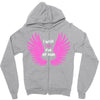 i wear pink for my mom Zipper Hoodie