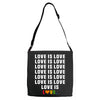 Love Is Love Adjustable Strap Totes