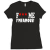 new david guetta f me i'm famous Ladies Fitted T-Shirt