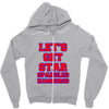 star spangled hammered Zipper Hoodie