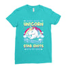 I Wish I Were a Unicorn So I Could Stab Idiots with My Head Ladies Fitted T-Shirt