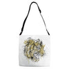 tiger roar scratch Adjustable Strap Totes