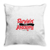 survivin' Throw Pillow