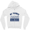 my favorite disney princess is my girlfriend Zipper Hoodie