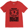 Never Underestimate Old Man Who Was Born June V-Neck Tee