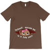 July Peeking Out Baby Girl T-Shirt