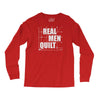 real men quilt Long Sleeve Shirts