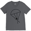 stick man skydiving V-Neck Tee