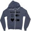 How To Live A Happy Life Zipper Hoodie